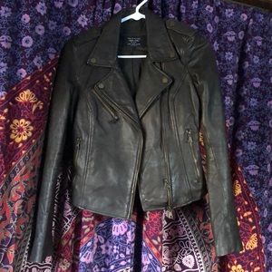 Zara Genuine Leather Jacket